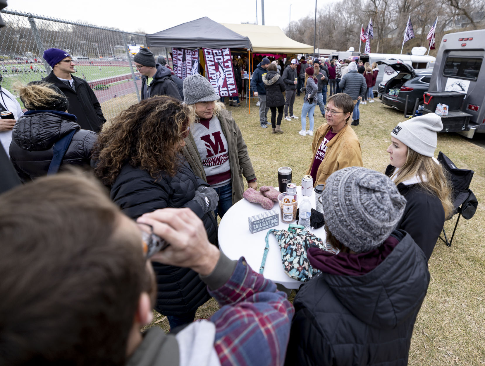 Tailgating before Morningside plays Northwestern
